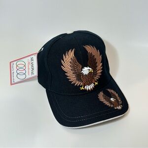 Vintage-Style Eagle Aguila Embroidered Cap - Seasonal Headwear - wool blend hat
